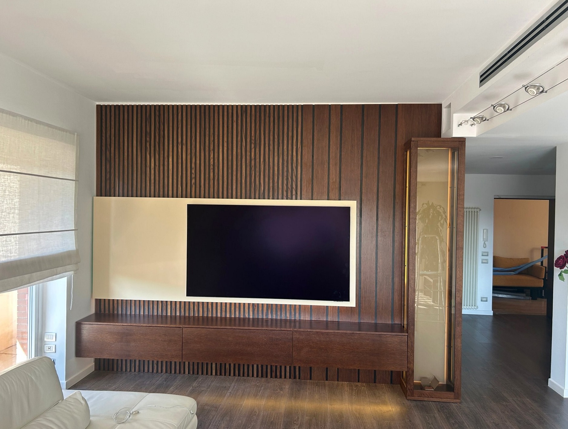 Parete attrezzata in rovere